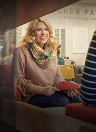 Woman smiling
