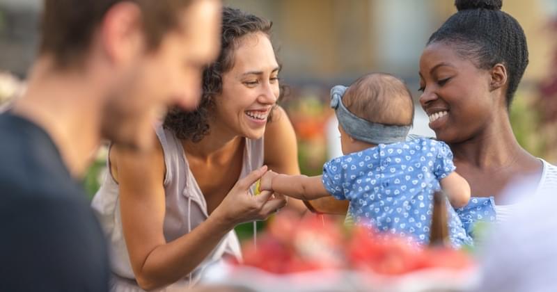 Women with Baby