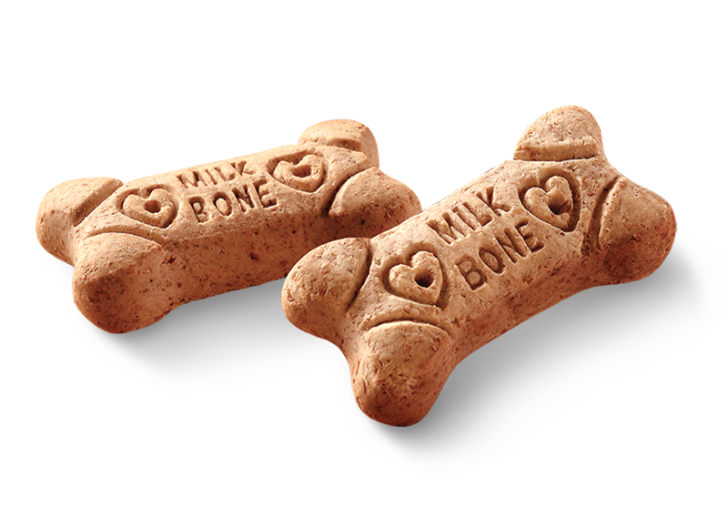 two milk bone treats